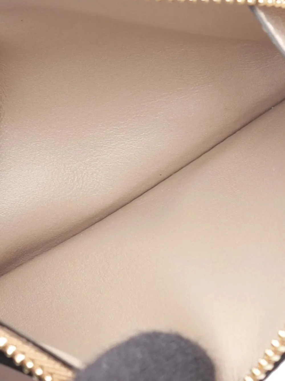 Pre-owned Loewe 2010-2025 Calfskin Anagram Coin Pouch In Brown