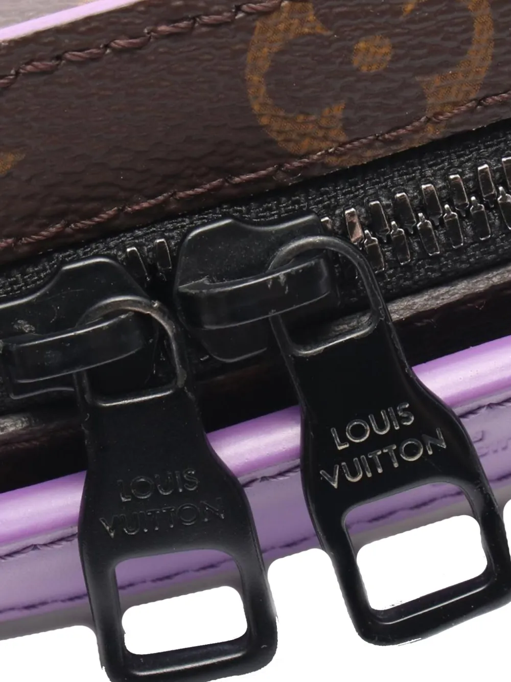 LOUIS VUITTON Pre-owned 2021-2025 Monogram Macassar Handle Soft Trunk Satchel In Brown