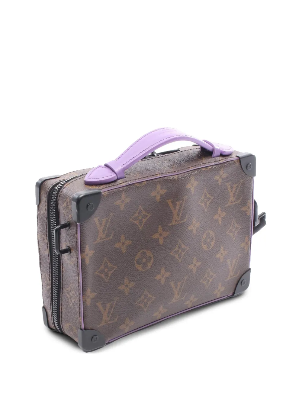 2021-2025 Monogram Macassar Handle Soft Trunk Satchel