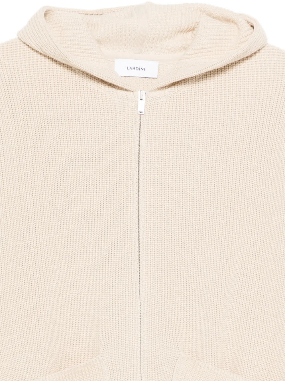 Lardini Vest met capuchon Beige