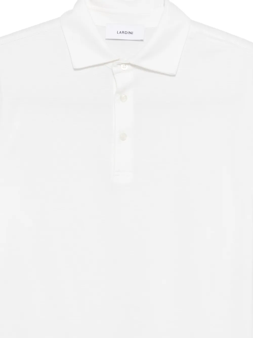 Lardini Poloshirt met knopen Wit