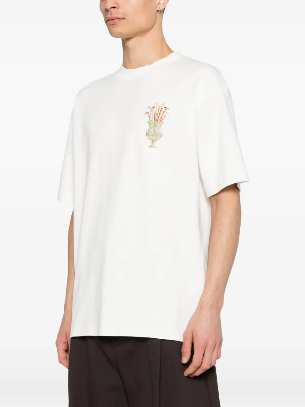 Drôle De Monsieur Cannes T-shirt met print Wit