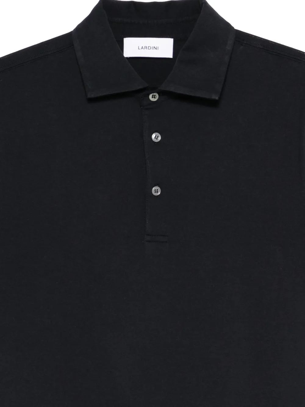 Lardini Poloshirt met knopen Blauw