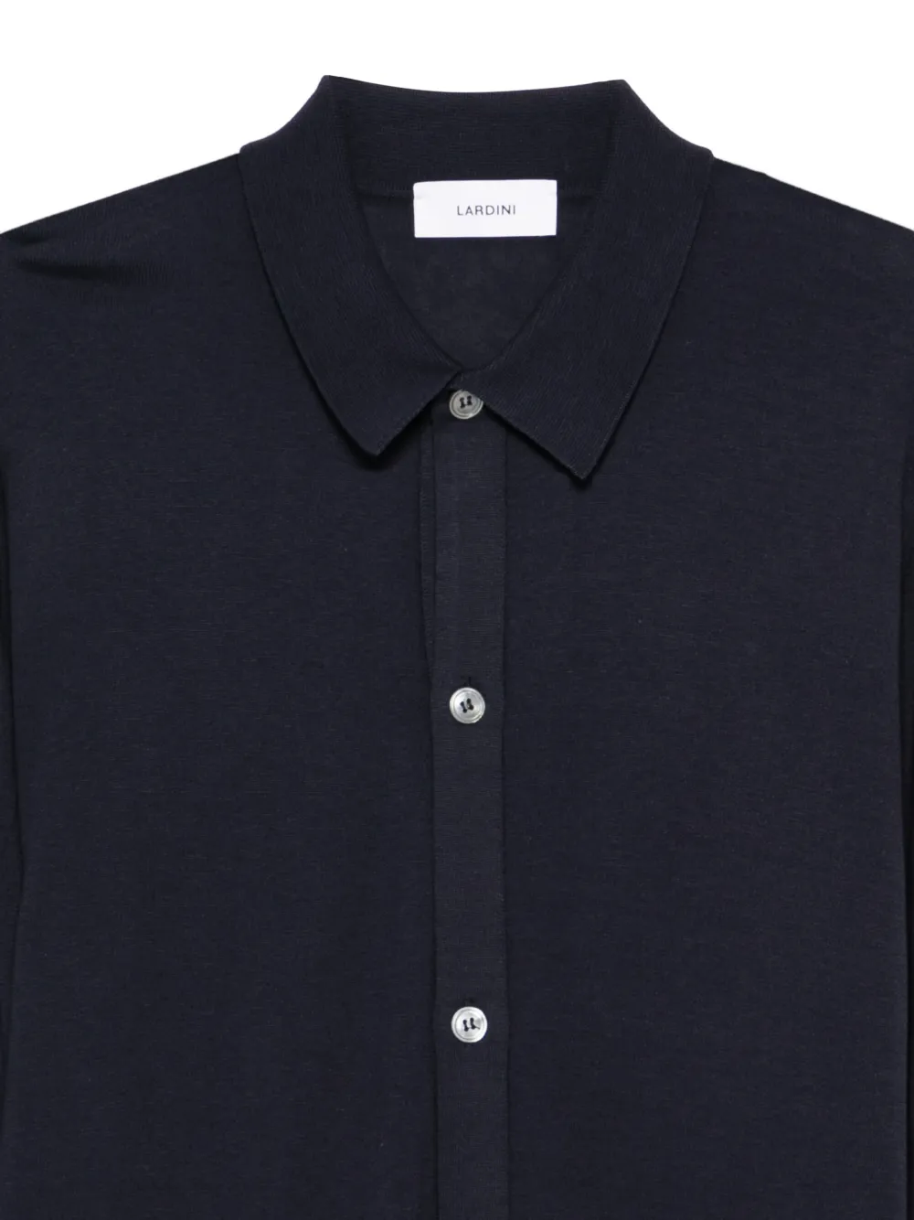 Lardini Gebreid overhemd Blauw