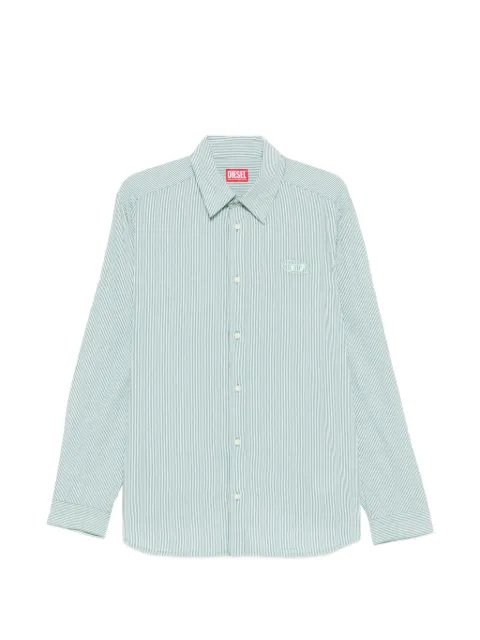 Diesel striped embroidered shirt