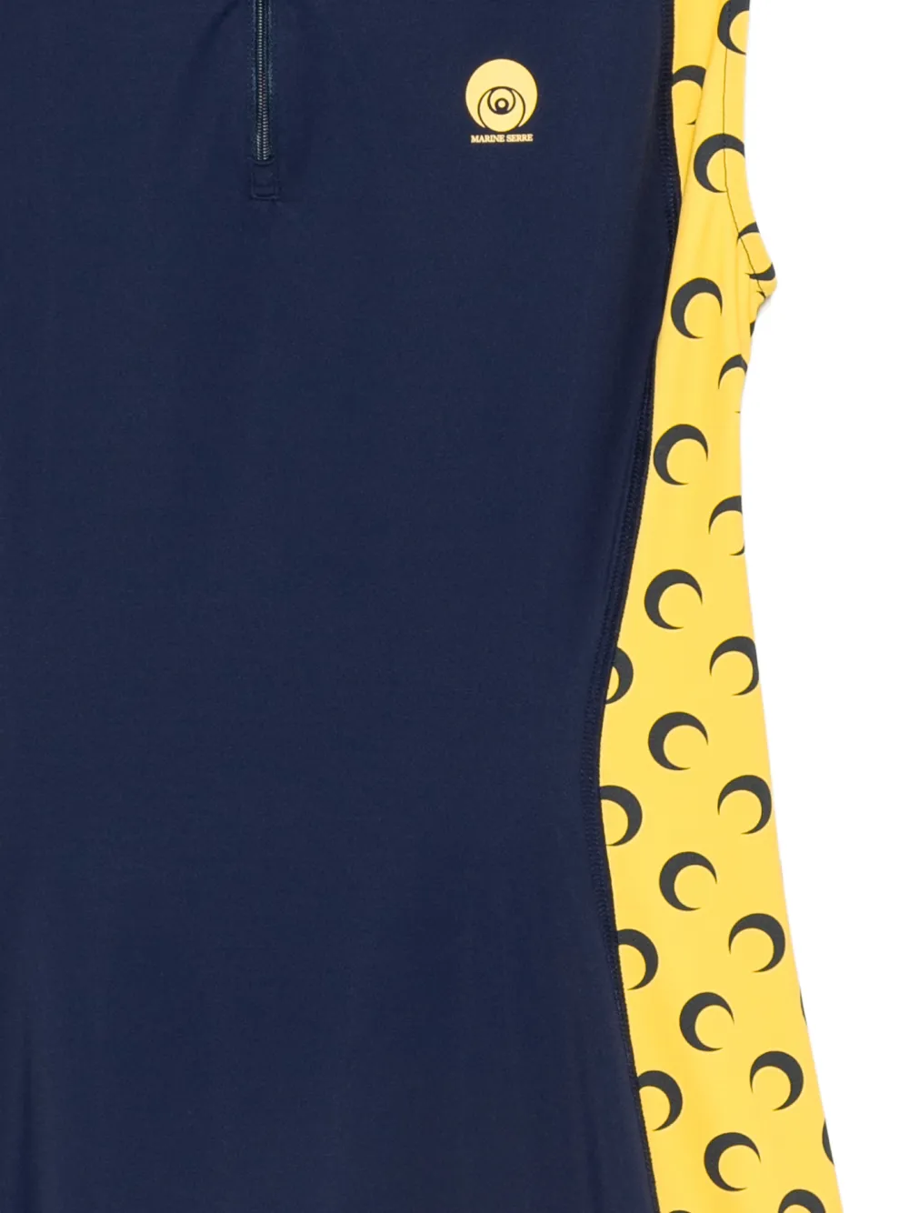 Marine Serre Mouwloze mini-jurk met print Blauw