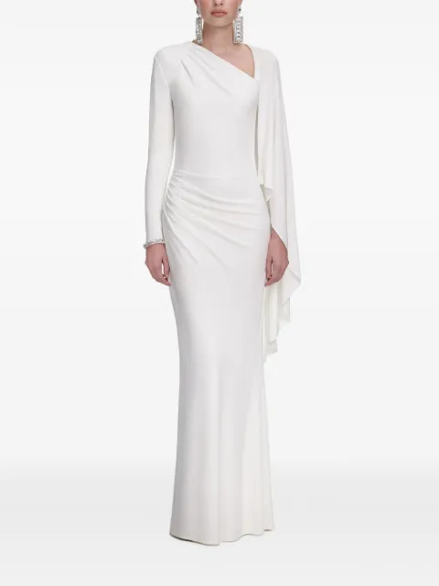 Self-Portrait draped maxi dress