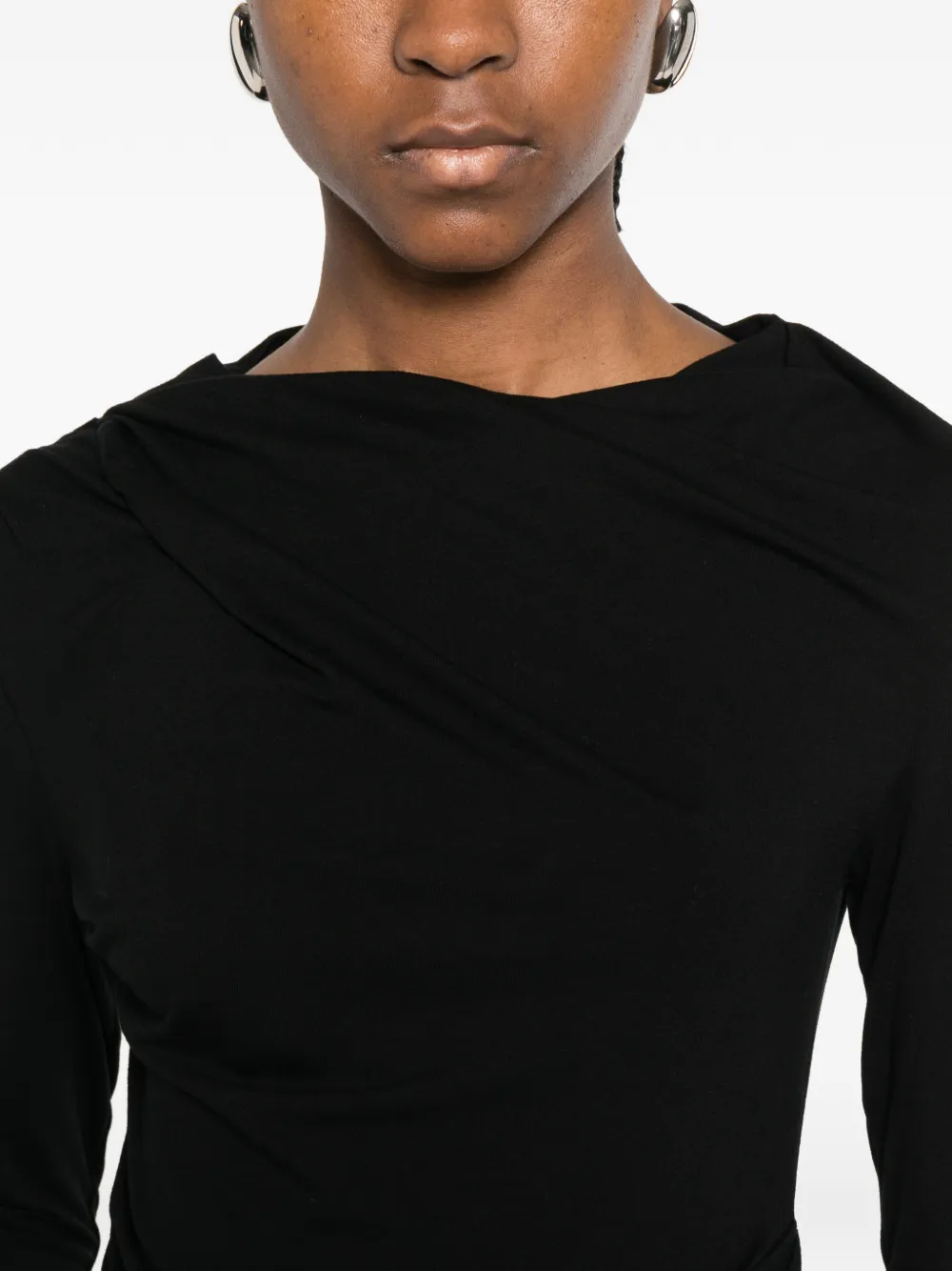 Entire Studios Draped Top In Black