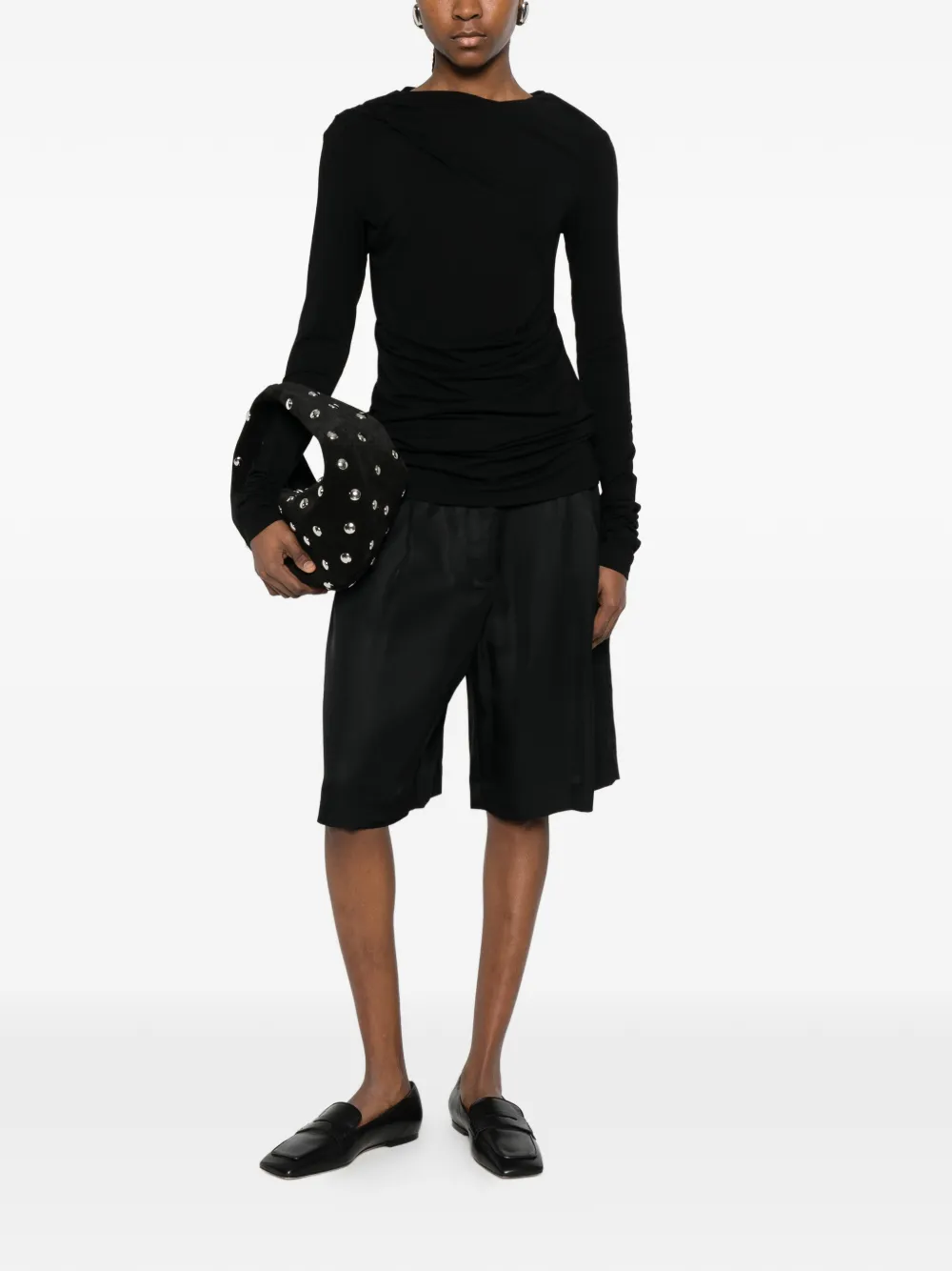 Entire Studios Draped Top In Black