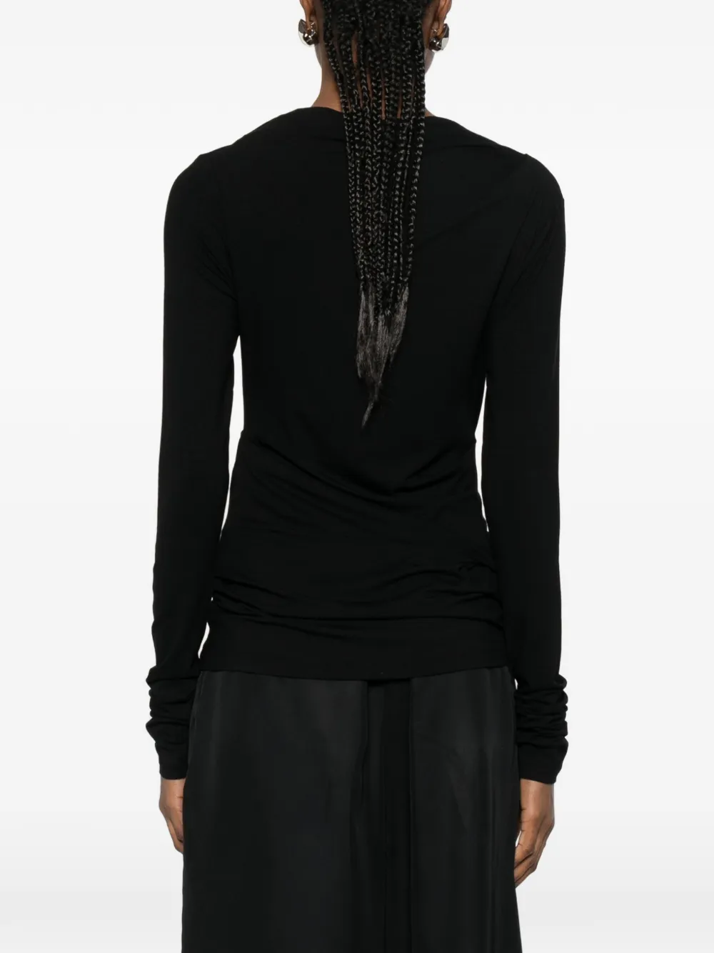 Entire Studios Draped Top In Black