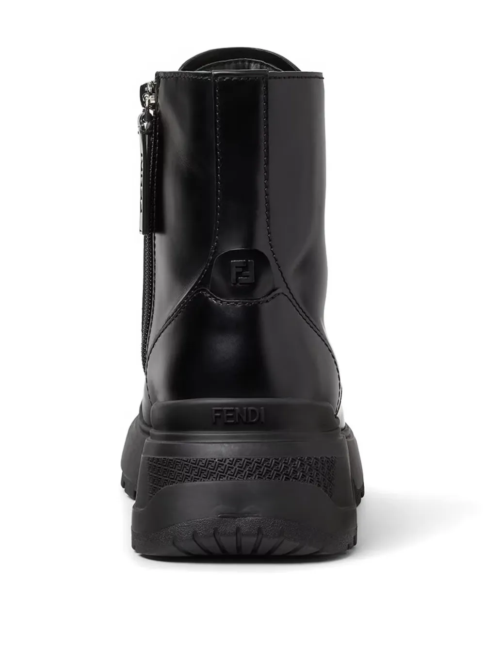 FENDI Leren laarzen Zwart