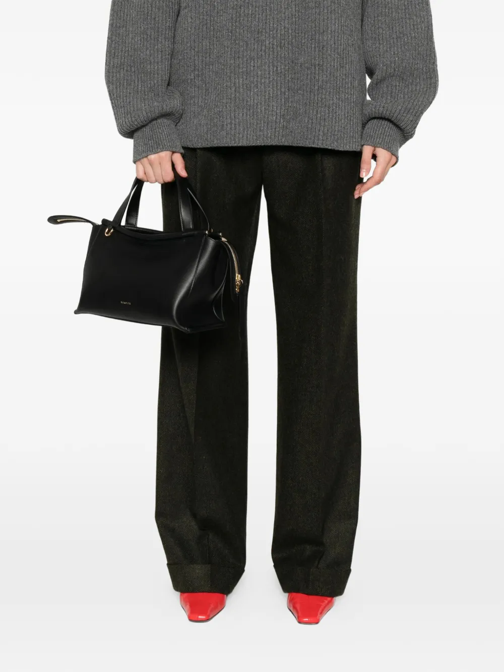  Wandler Leather Tote Bag - Black 