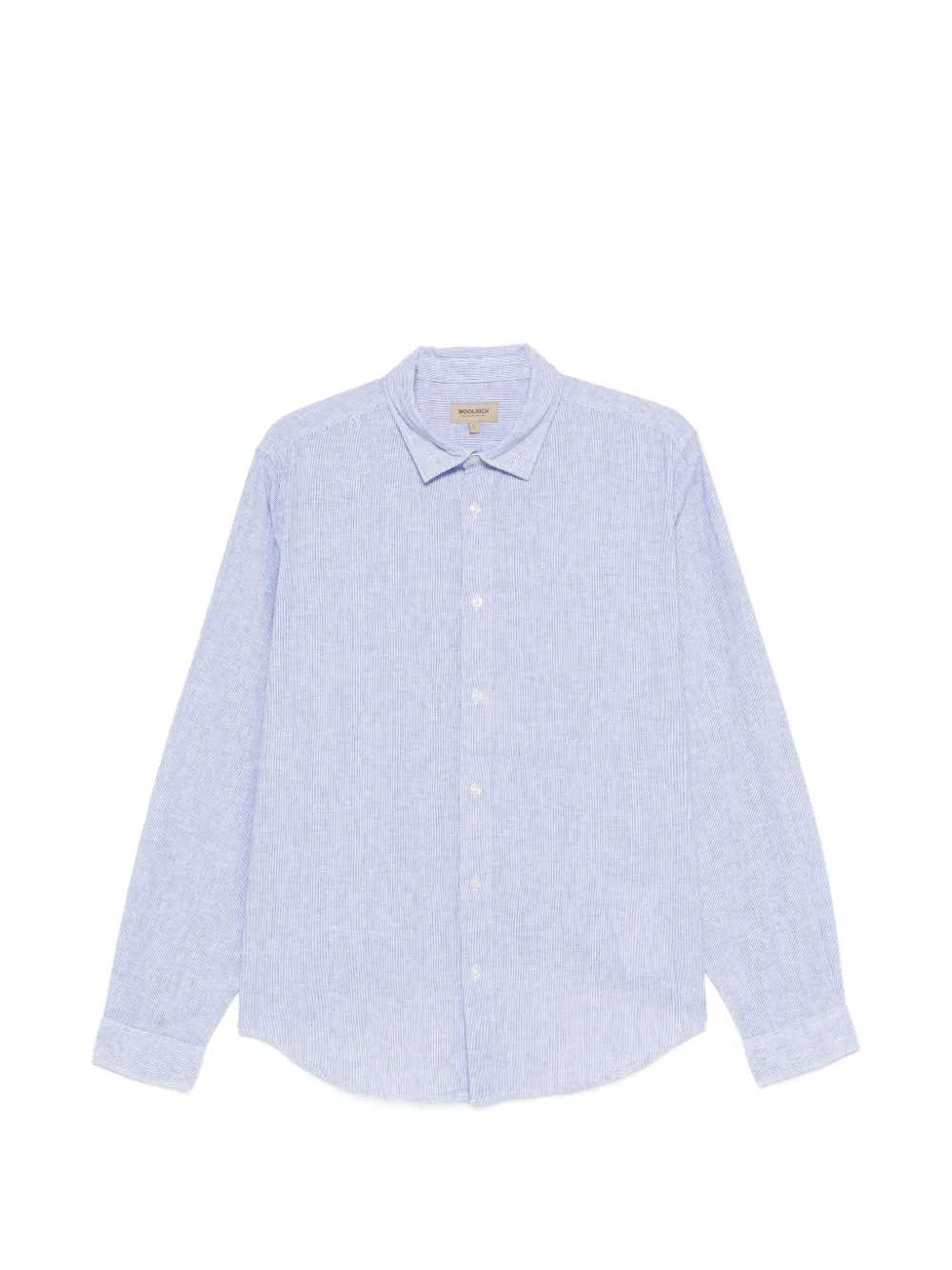 Woolrich - Button-up overhemd - heren - linnen/vlas/katoen
