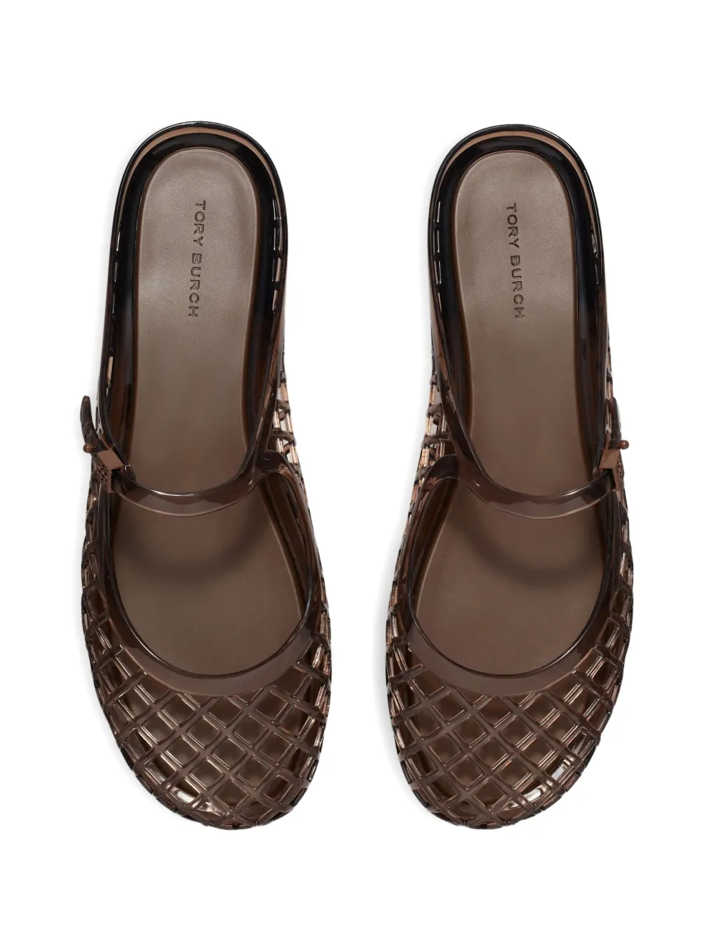 Tory Burch Openwork jelly ballerina's Bruin