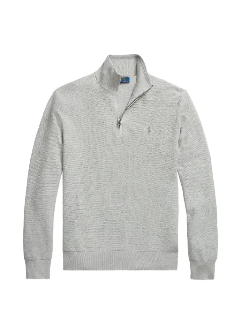 Polo Ralph Lauren suéter con cuello falso y cierre