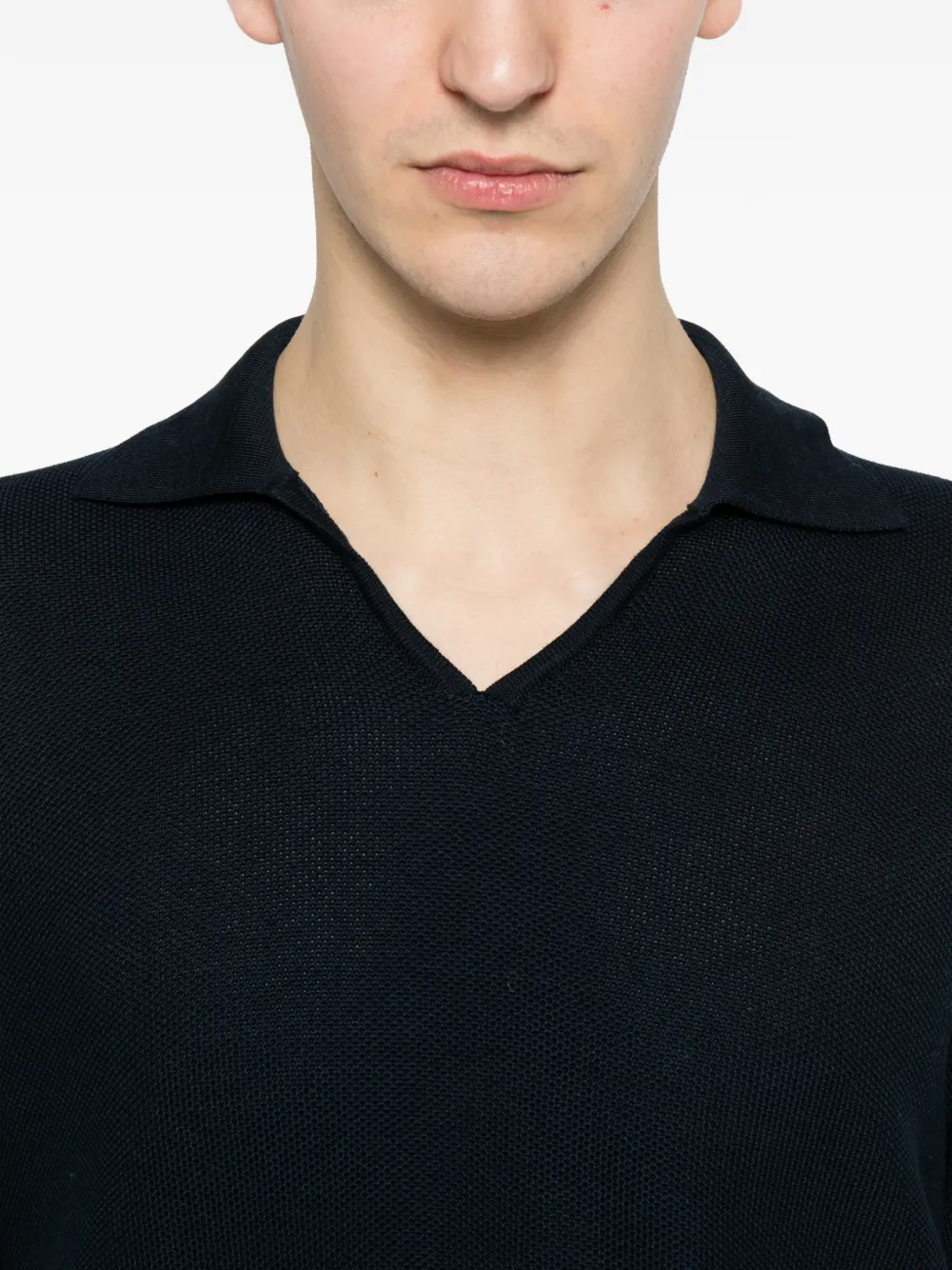 Woolrich T-shirt met V-hals Blauw