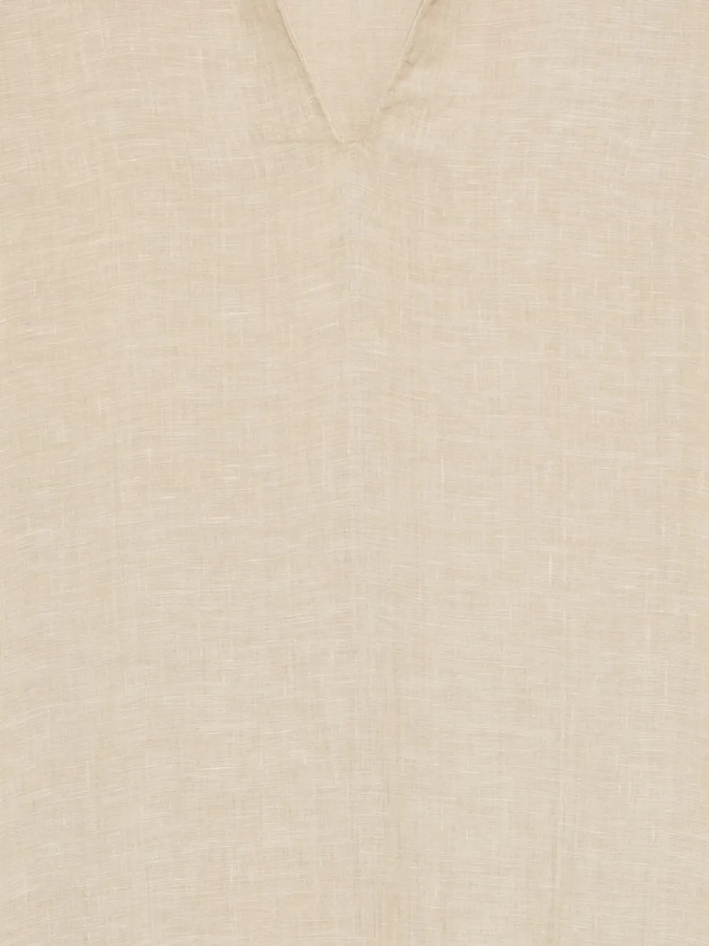 120% Lino V-neck Shift Dress - Neutrals 