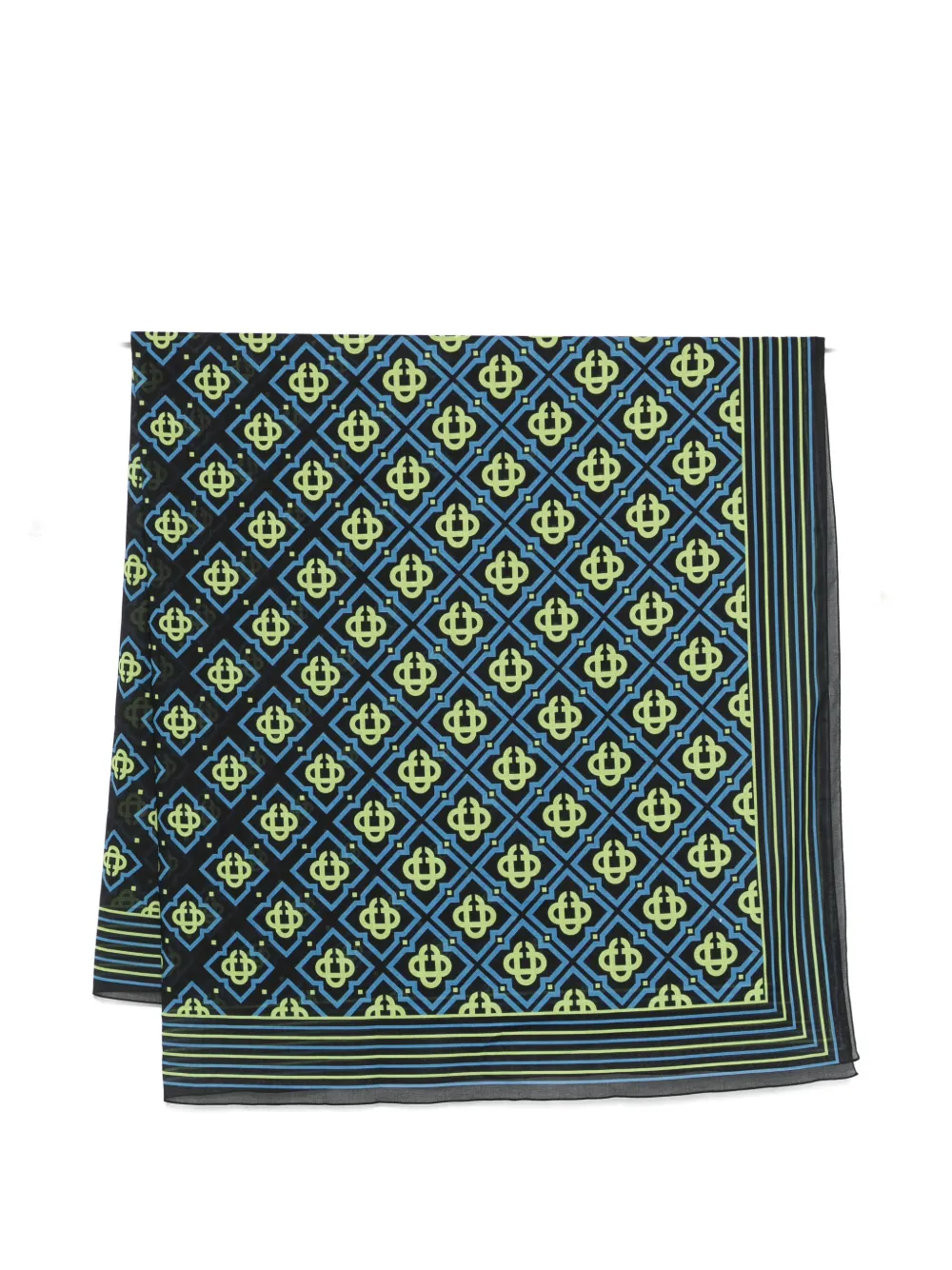 Casablanca Degrade Monogram kaftan - Nero