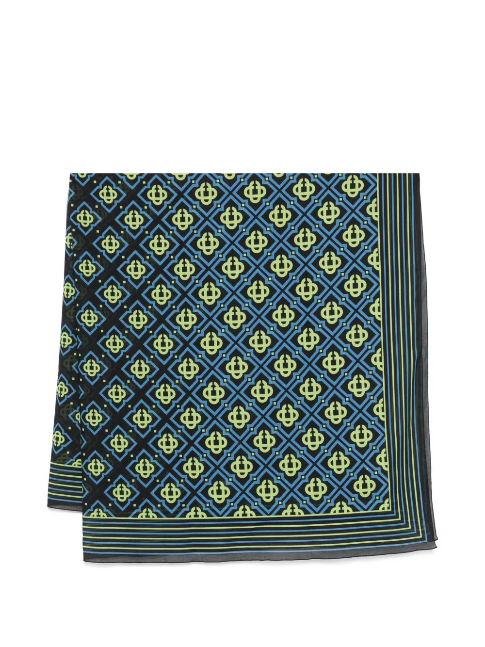 Casablanca Degrade Monogram kaftan - Nero