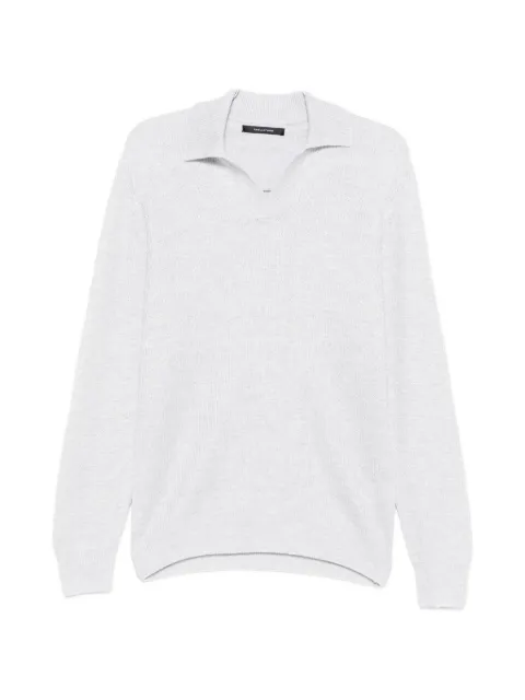 Tagliatore Poloshirt mit langen Ärmeln