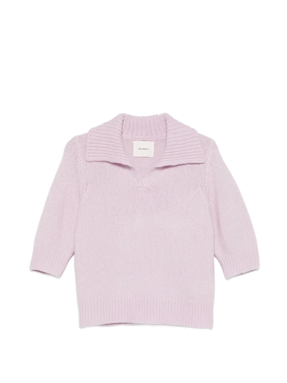 Lisa Yang collared sweater - Rosa