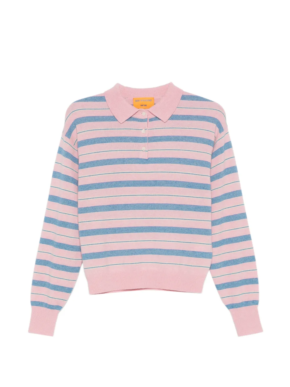 Guest In Residence striped polo top - Rosa