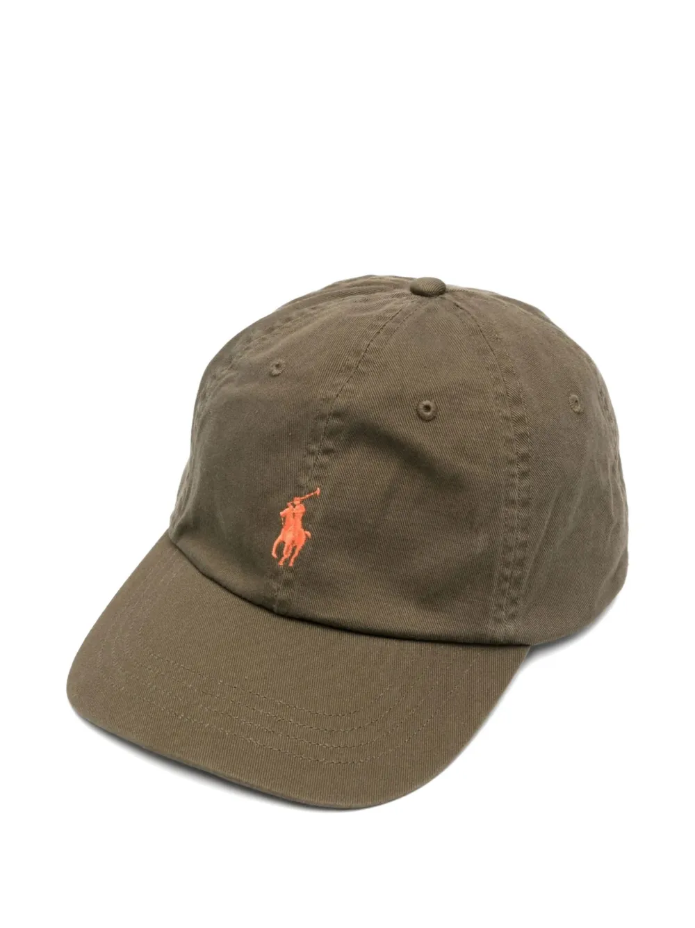 Polo Ralph Lauren logo embroidered cap - Marrone