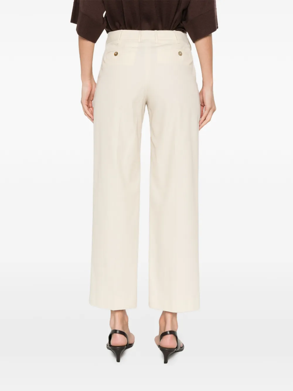 PT Torino Broek met wijde pijpen Beige