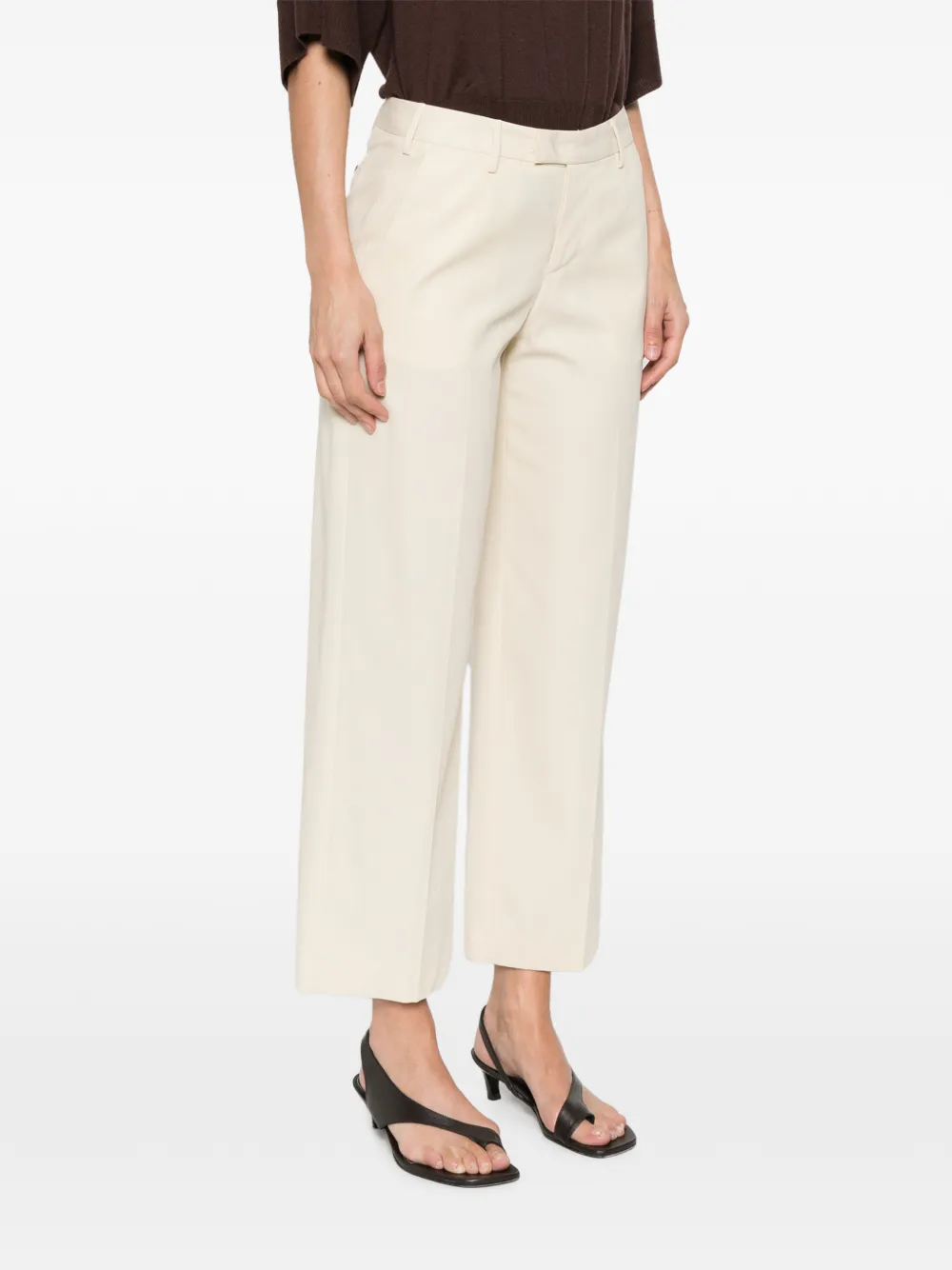 PT Torino Broek met wijde pijpen Beige
