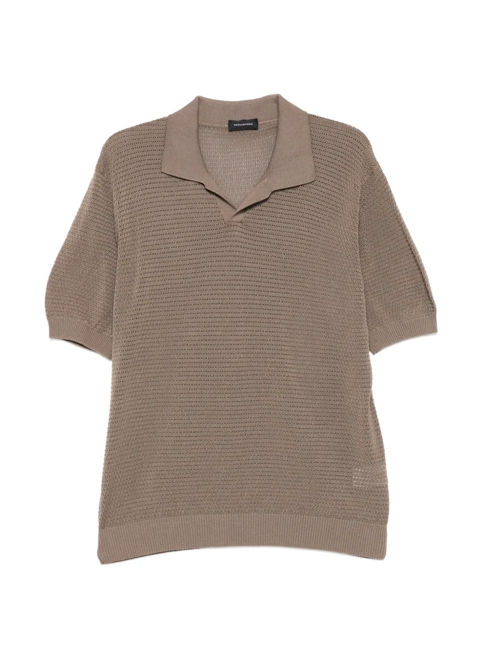 Tagliatore Finday opengebreid T-shirt Bruin