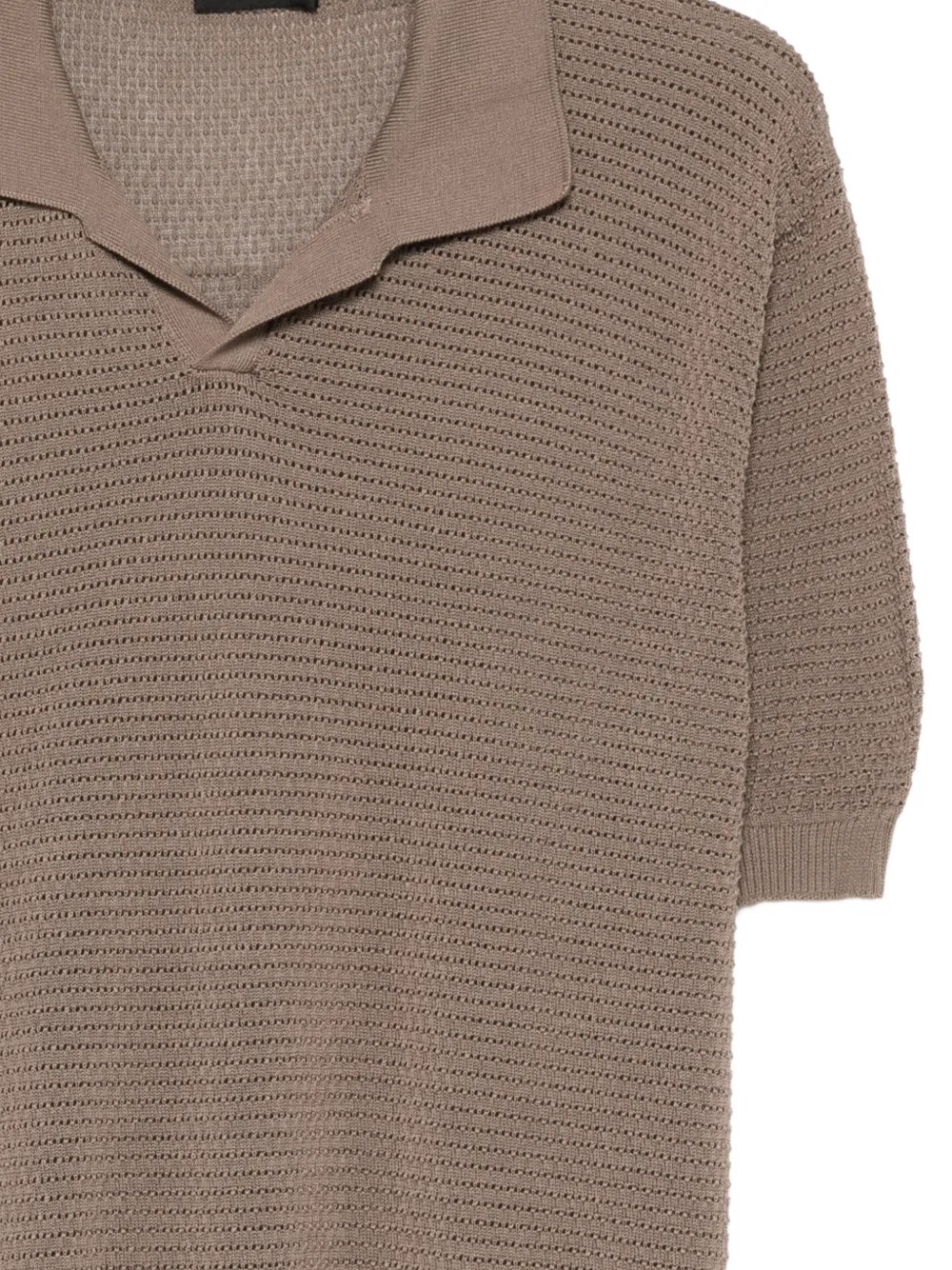 Tagliatore Finday opengebreid T-shirt Bruin