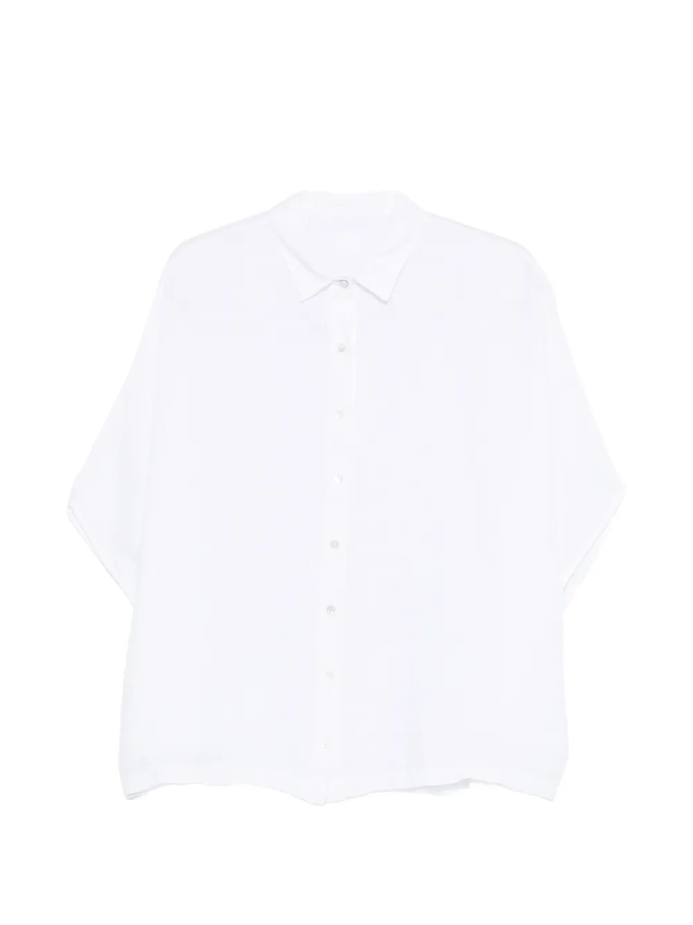 120% Lino buttoned shirt - Bianco