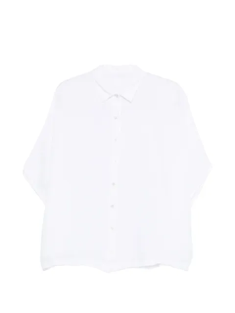 120% Lino camisa con botones