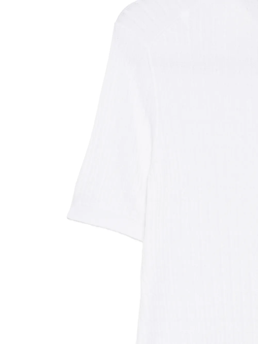Tagliatore Kart geribbeld poloshirt Wit