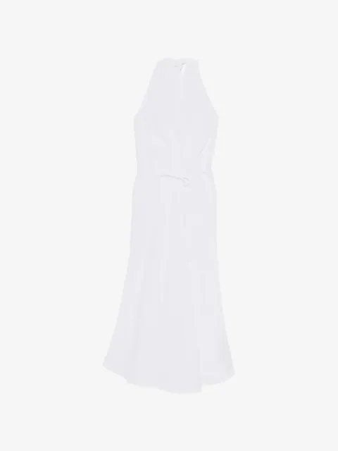 120% Lino Abito midi con nodo