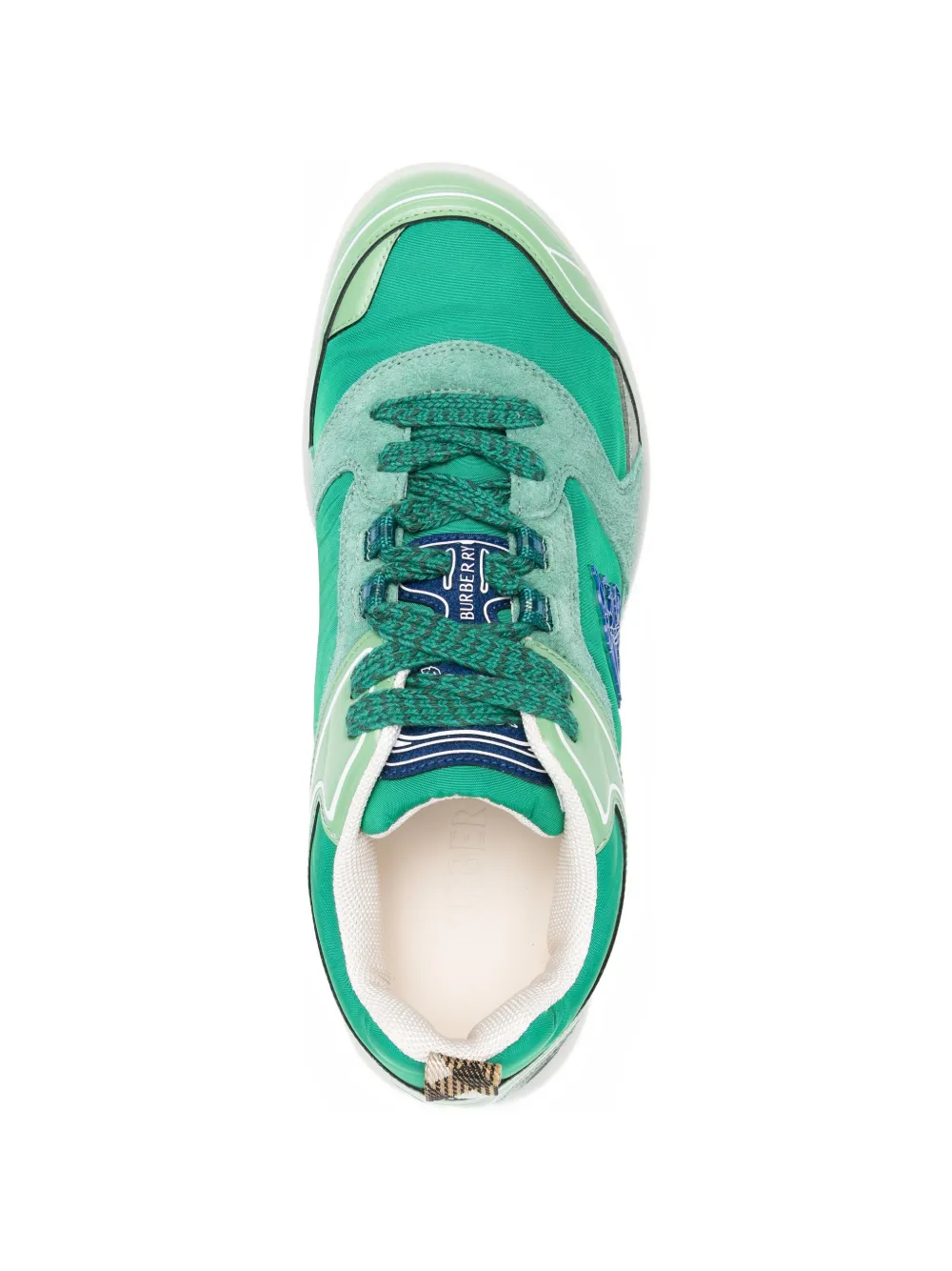 Burberry Sneakers met logo Groen