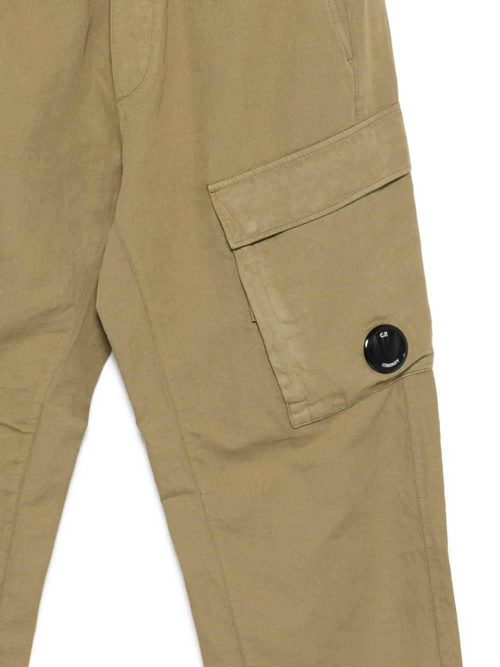 C.P. Company Cargo broek met riemlus Groen
