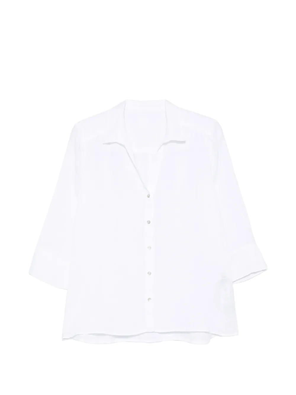 120% Lino buttoned shirt - Bianco