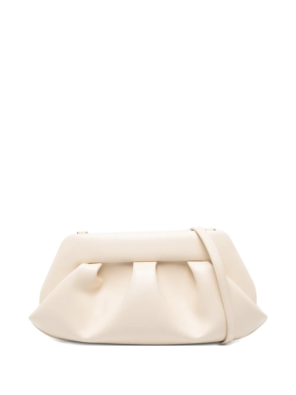 Themoirè pleated clutch bag - Toni neutri