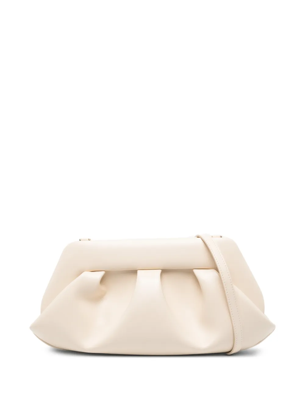Themoirè pleated clutch bag - Toni neutri