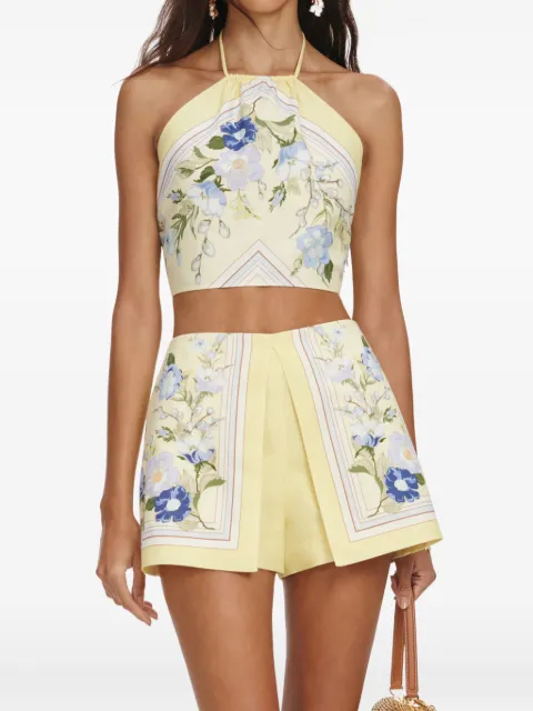 Self-Portrait floral shorts