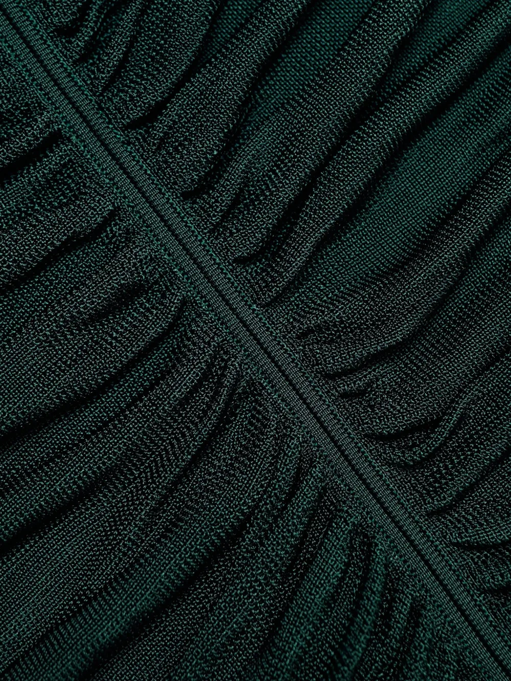 Self-portrait Draped Midi Dress In Green