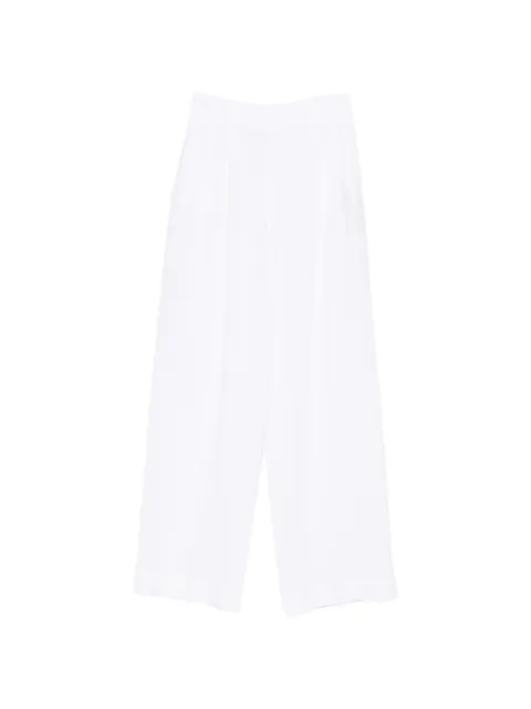 120% Lino wide-leg linen trousers