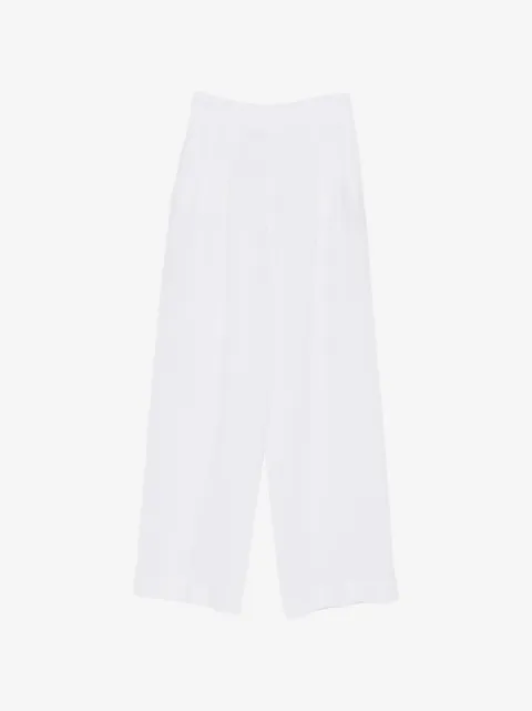 120% Lino wide-leg linen trousers