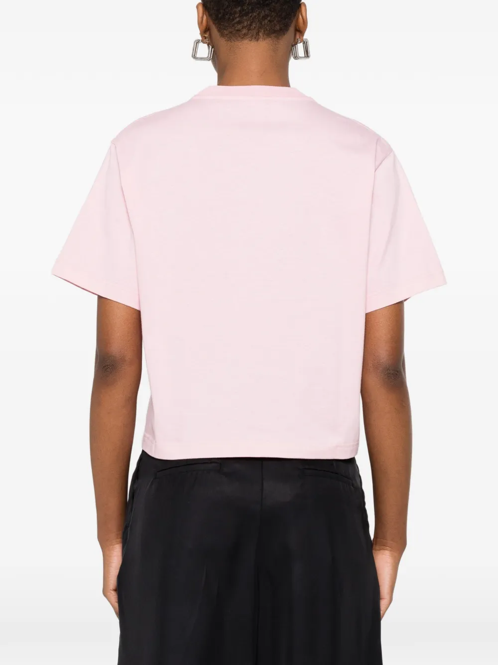 Versace T-shirt met logoprint Roze