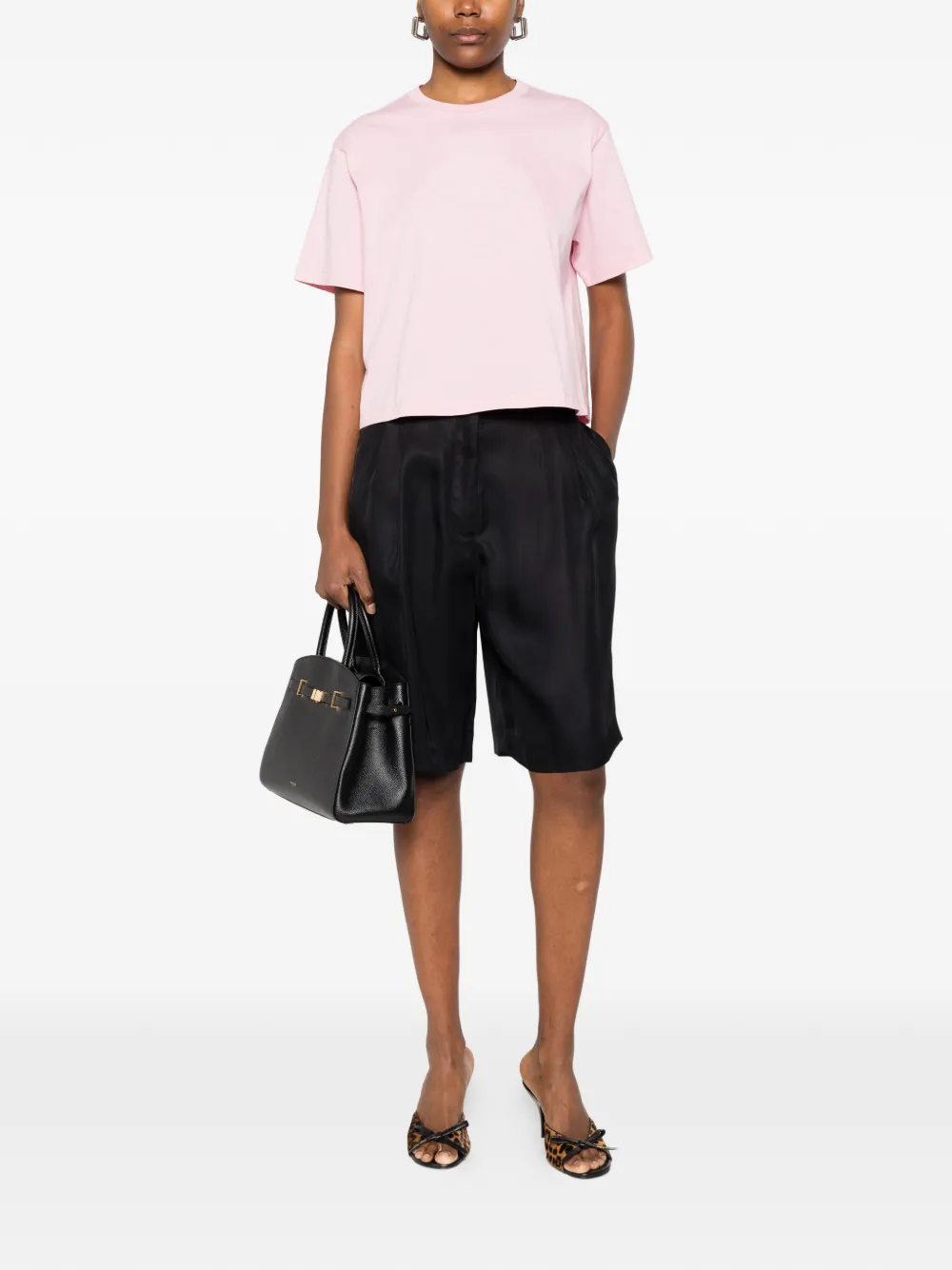  Versace T-shirt à Logo Imprimé - Rose 