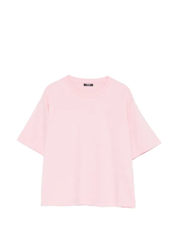 Versace Printed Cotton-jersey T-shirt in Pink