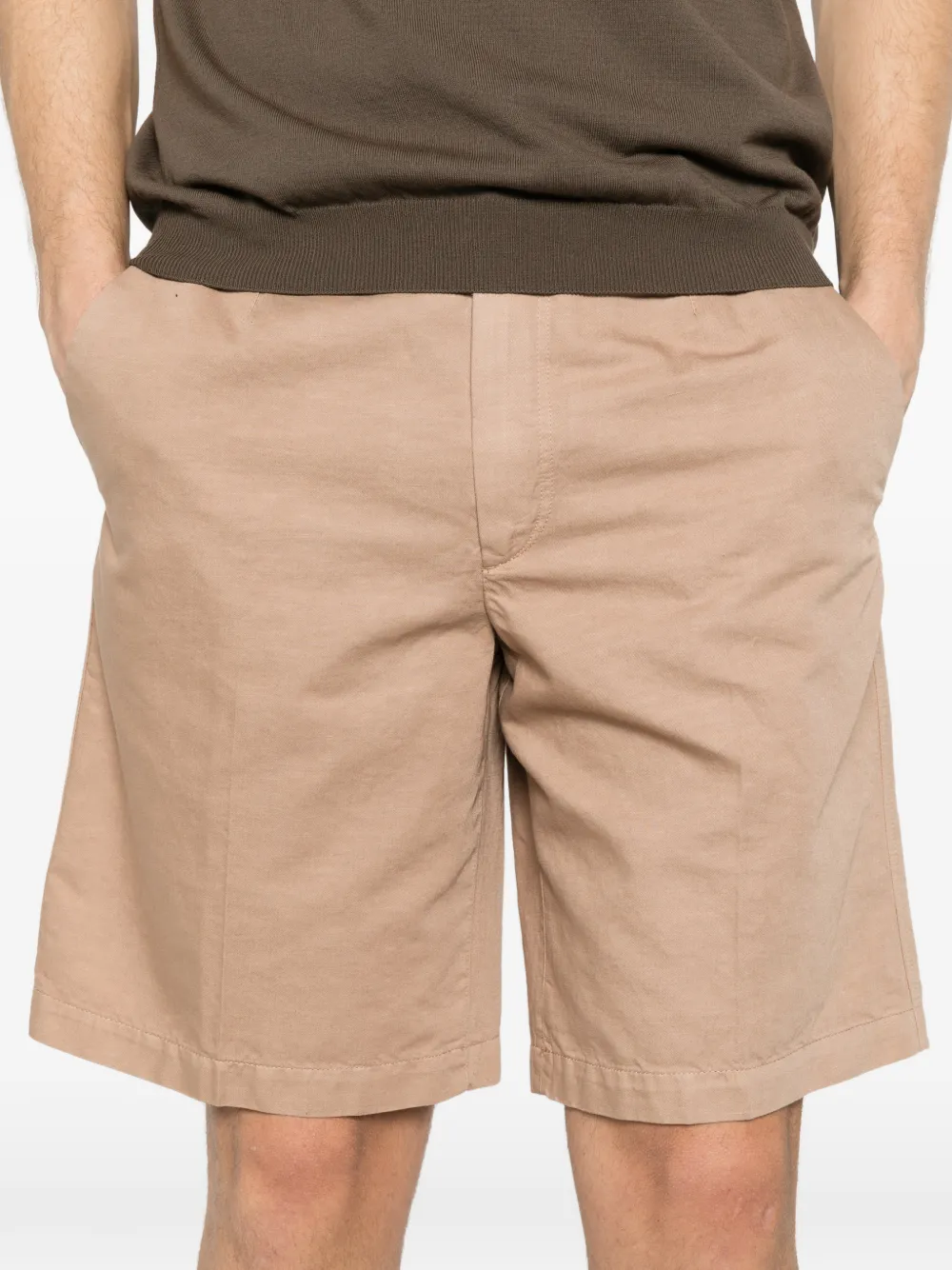 Zegna Geplooide shorts Beige