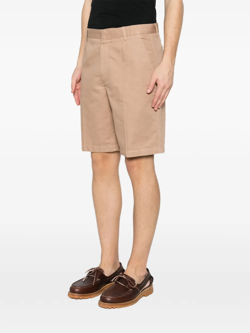 Zegna Geplooide shorts Beige