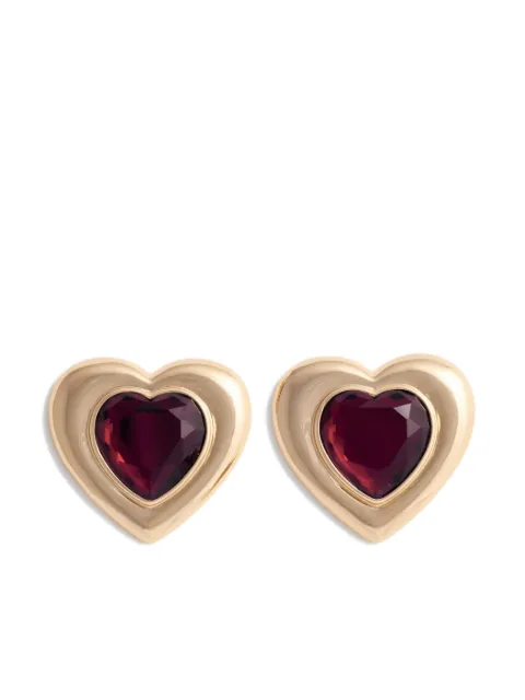 Self-Portrait heart earrings 